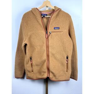 Patagonia Women's Retro Pile Marsupial Jacket Coat Sz M Nest Brown EUC OP $149